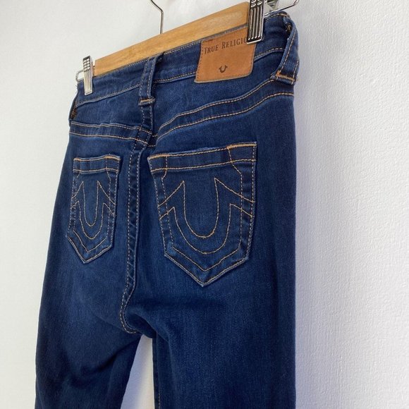 TRUE RELIGION Skinny Dark Blue Jeans - Picture 3 of 6